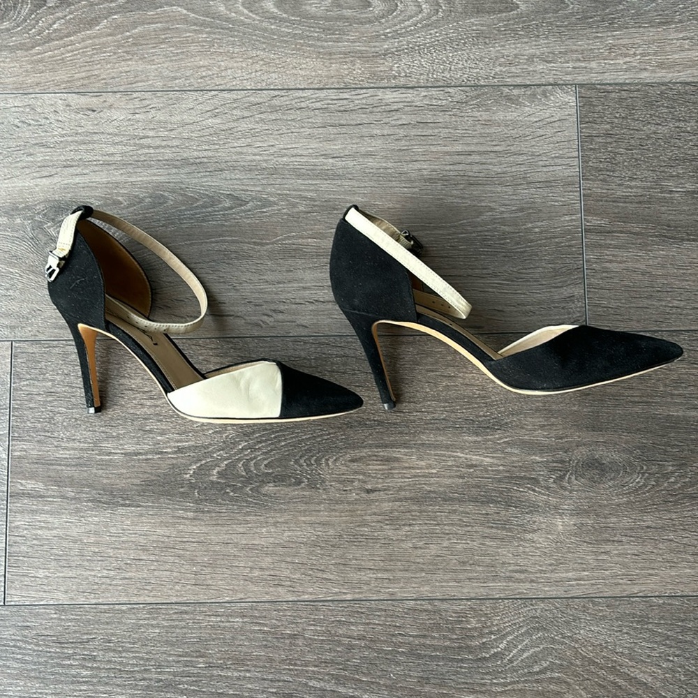 Via Spiga Black and White Heels